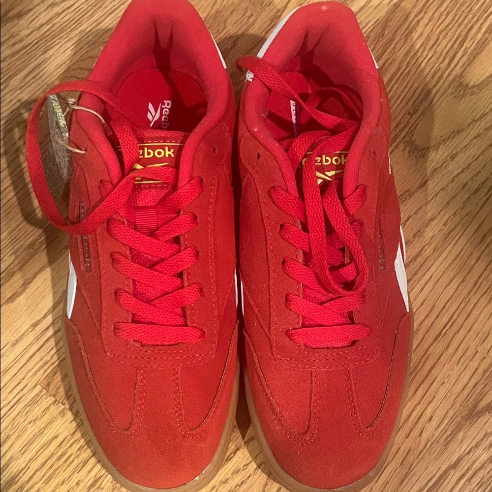 Reebok Bold Red Athletic Shoes